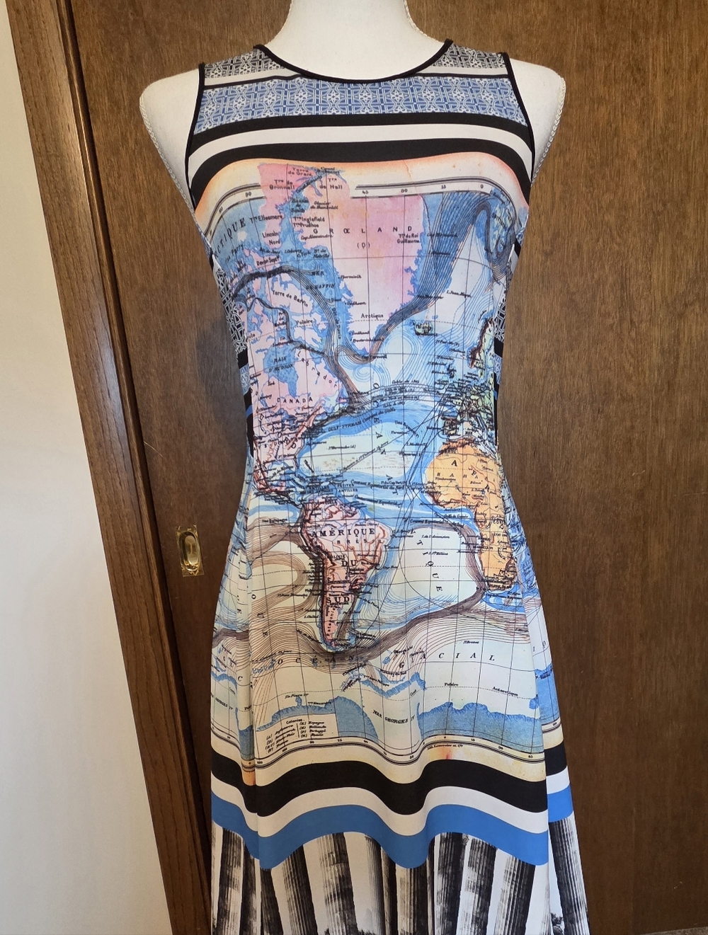 Clover Canyon Map Print Dress